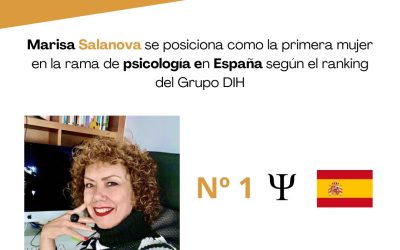 Marisa Salanova se posiciona como la primera mujer en la rama de psicología en España según el ranking del Grupo DIH